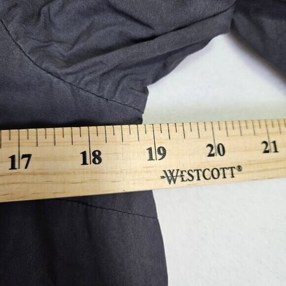 Faherty Whitney Organic Cotton Shirtdress Washed Black Casual Lagenlook Beachy M - Picture 14 of 16